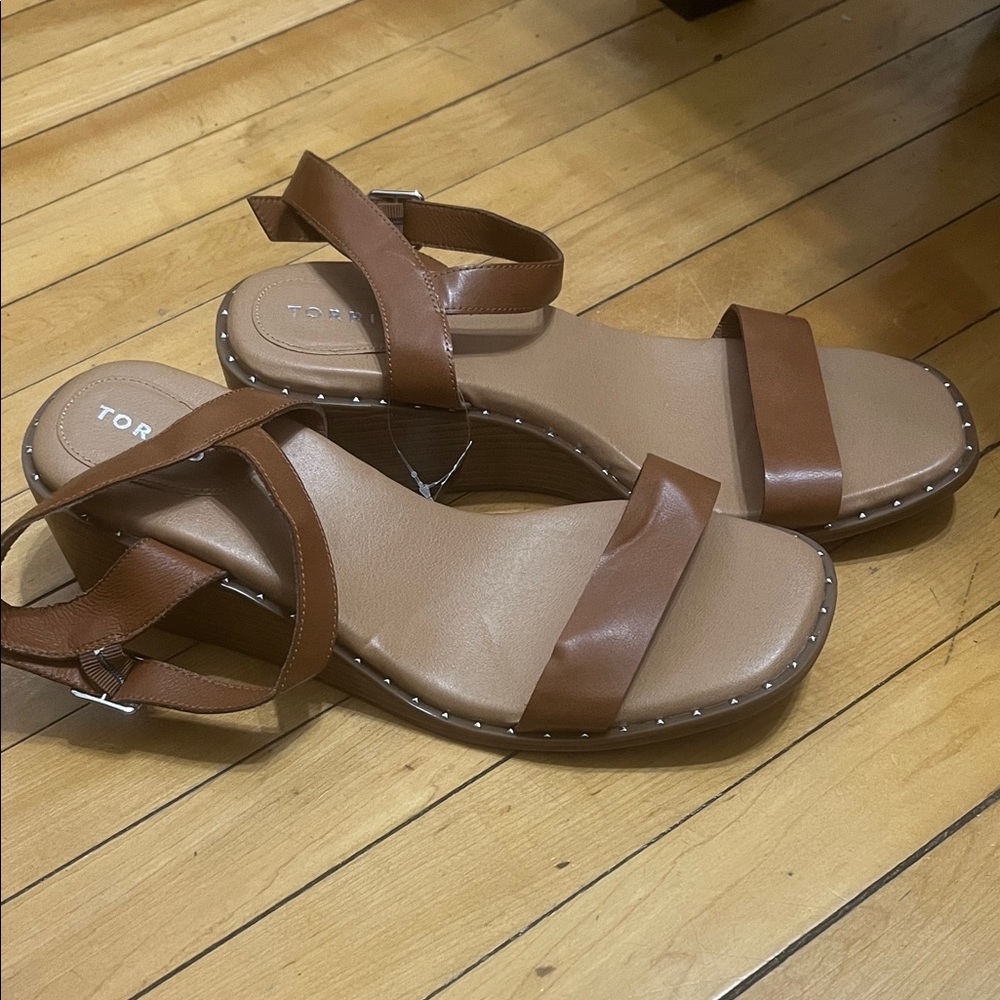 Torrid Brown Leather Sandals - Picture 2 of 6